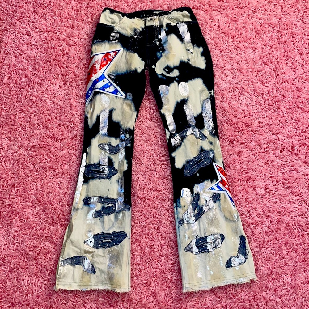 Red, White, & Blue Bebe jeans